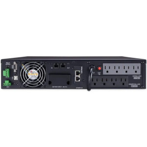 CyberPower OL1500RTXL2U Rack or Tower UPS, UL Rated, extendable LCD panel, 8x NEMA 5-15R, generator compatibility